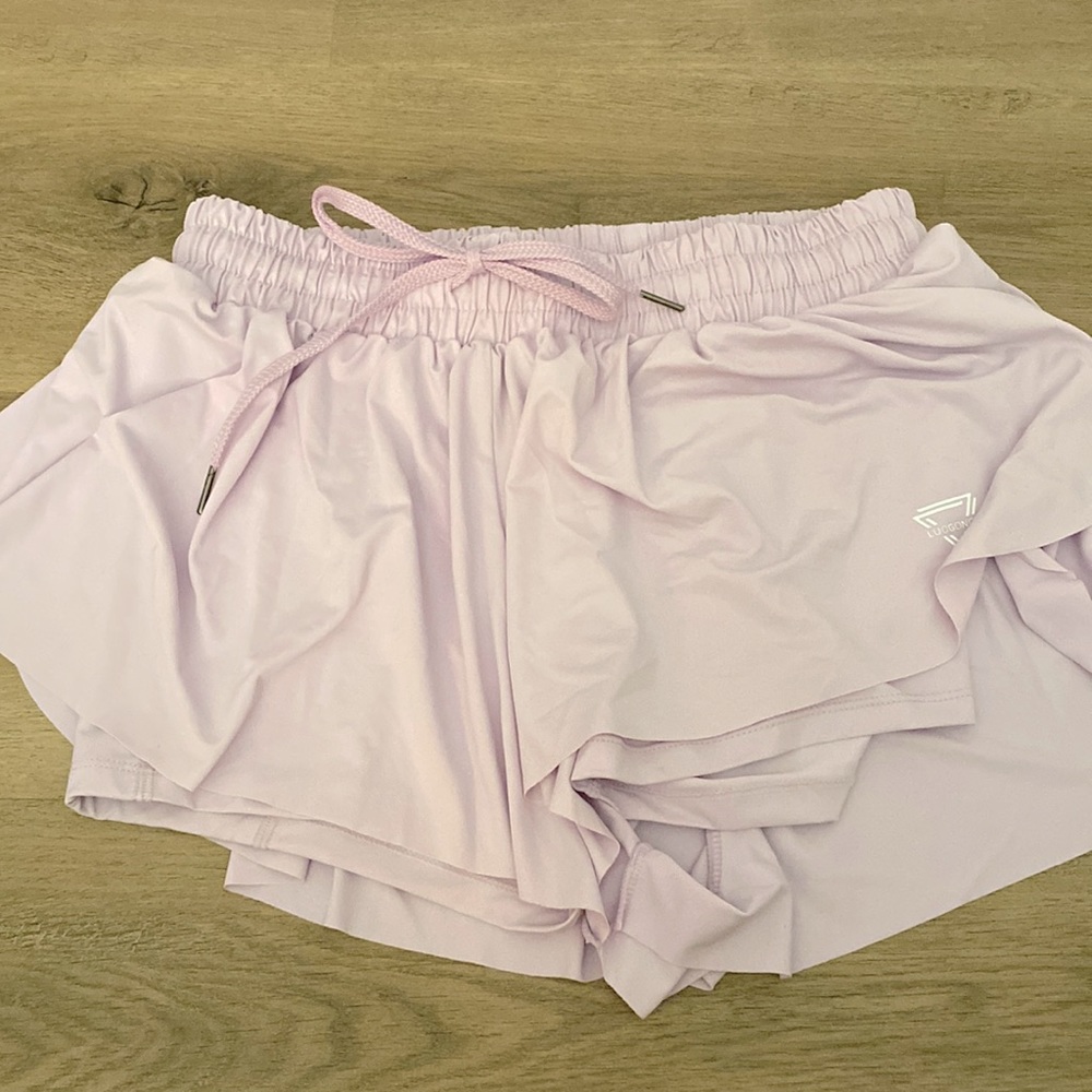 purple butterfly shorts